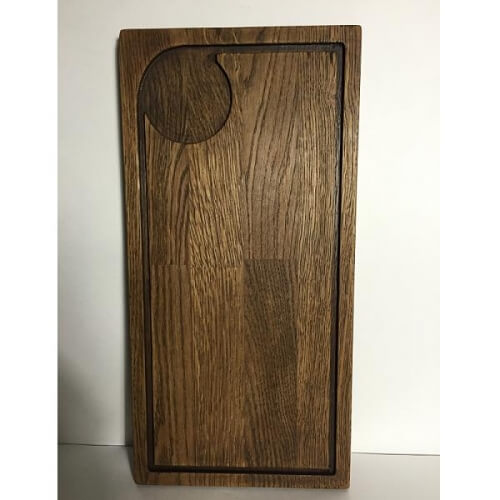 Доска сервировочная Stand for ceramics (one-side) 360х180мм h20мм, серия Horeca, дуб/щит, цвет TR03