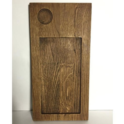 Доска сервировочная Stand for ceramics (d-side) 360х180мм h20мм, серия Horeca, дуб/щит, цвет TR02