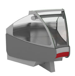 Угловая неохлаждаемая витрина c высоким стеклом Symphony IC (45 внутр.)