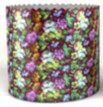 Форма куличная "Цветочный" 100гр, d70мм h60мм, 2000шт.