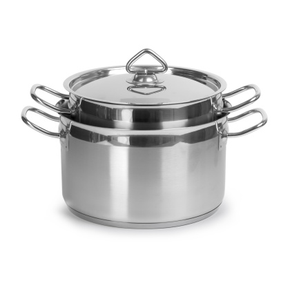 КАСТРЮЛЯ 3л нерж.тройное дно d=215 h=95, ИНДУКЦИЯ, LUXSTAHL