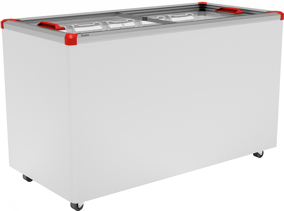 Ларь морозильный Frostor GELLAR FG 400 C V25 (алюминий) красный (R290)