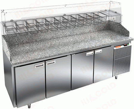 Стол охлаждаемый для пиццы  HICOLD  PZ3-1111/GN