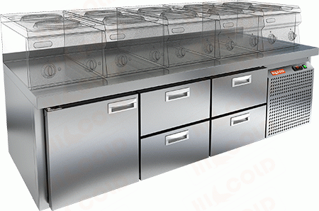 Стол морозильный  HICOLD  GN 122/BT LT SH