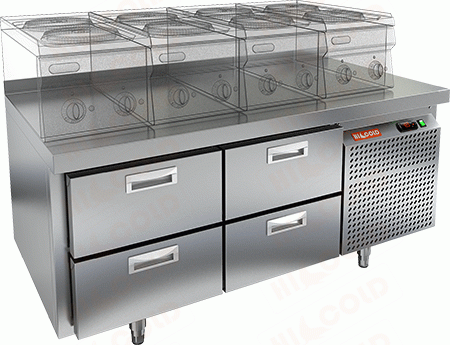 Стол морозильный  HICOLD  GN 22/BT LT