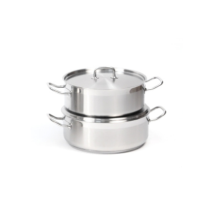 КОТЕЛ 10л низкий нерж.тройное дно d=320 h=120, ИНДУКЦИЯ, LUXSTAHL