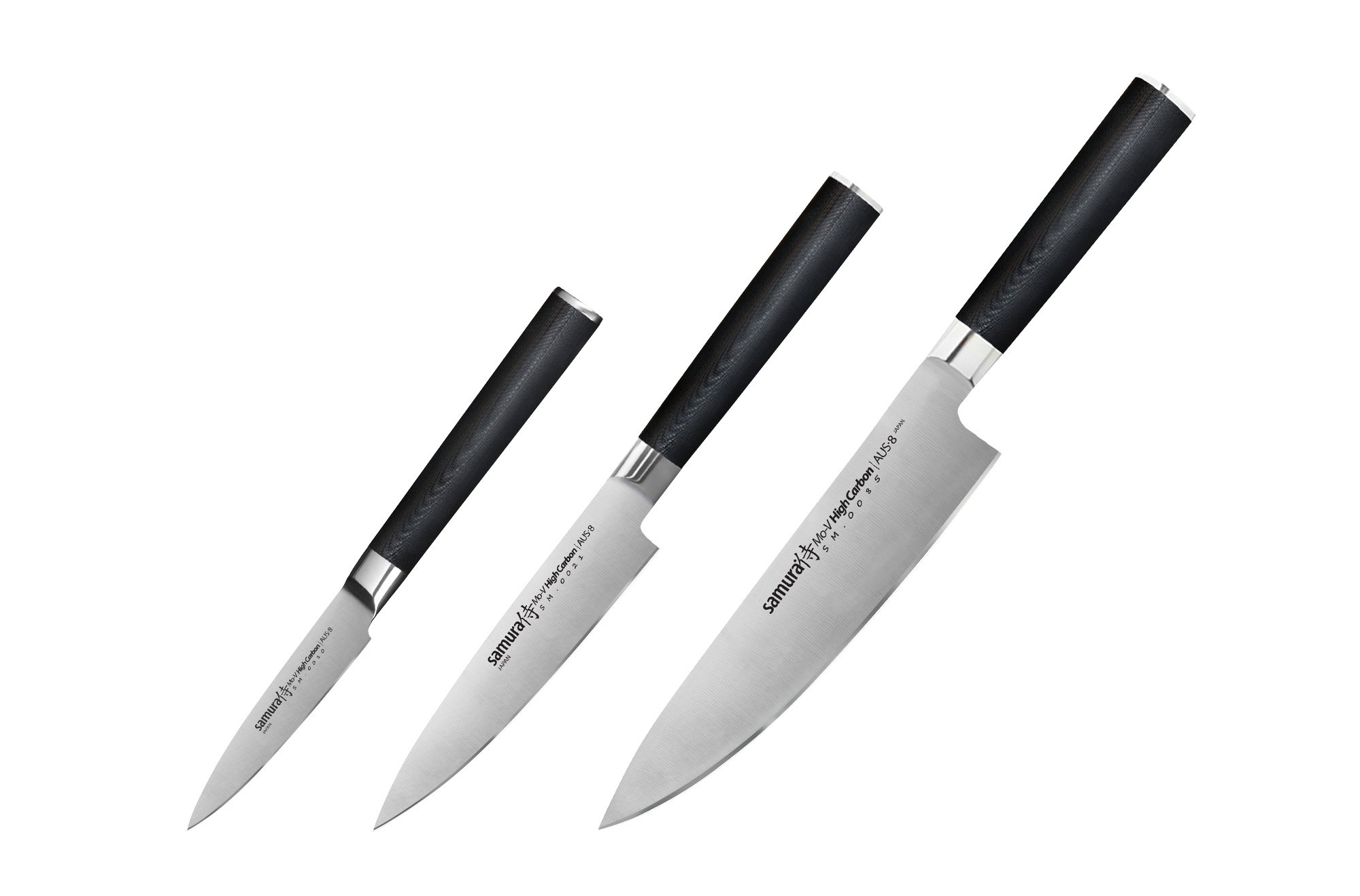 Интернет кухонные ножи. Samura mo-v SM-0220. Нож поварской Самура. Нож Samura mo-v. Набор ножей Samura Harakiri.