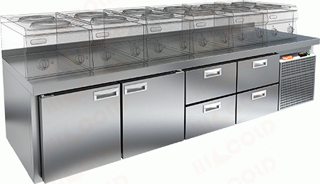 Стол морозильный  HICOLD  GN 1122/BT LT SH