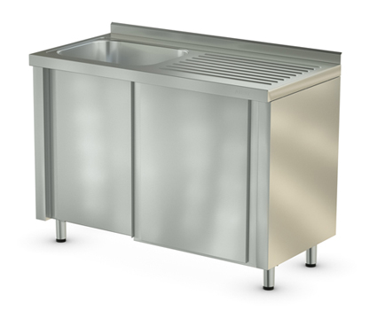 Стол технологический СТМ-1/1200/600 купе ванна слева