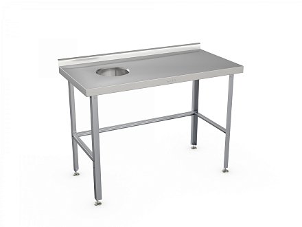 Стол для отходов СРО-С-1Л-1200.600-02-Н (СРО-3/1200Н левый)
