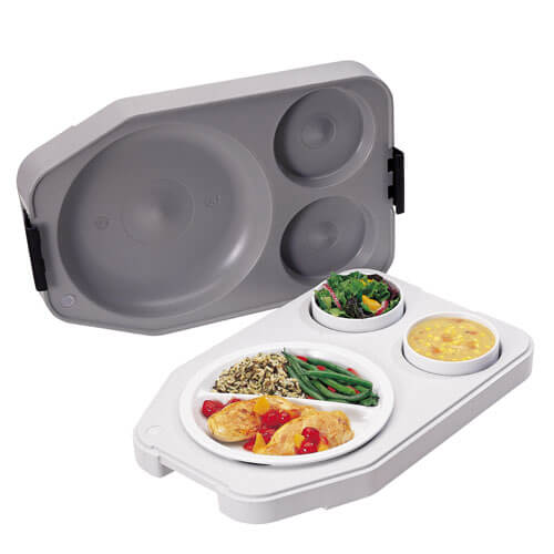 Термоподнос Gastronorm 48х32,5см h10,5см с фарфоровой посудой