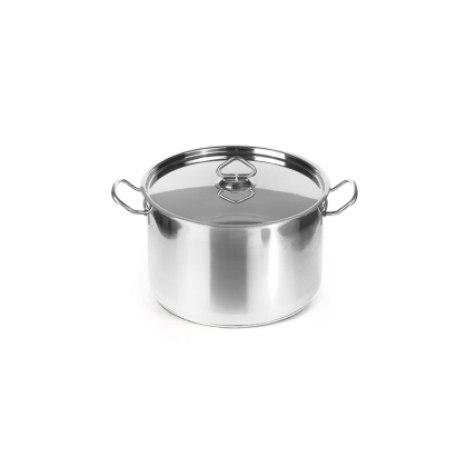 КАСТРЮЛЯ 15л нерж.тройное дно d=315 h=210, ИНДУКЦИЯ, LUXSTAHL