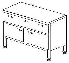 Стол производственный ТММ СГДР-1/1200/600