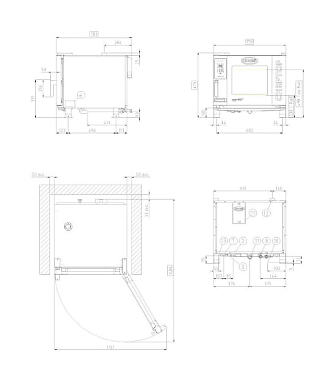 Пароконвектомат UNOX XEVC-0511-EZLM