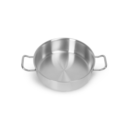 КАСТРЮЛЯ 3л низкая нерж. d=240 h=75, ИНДУКЦИЯ, LUXSTAHL