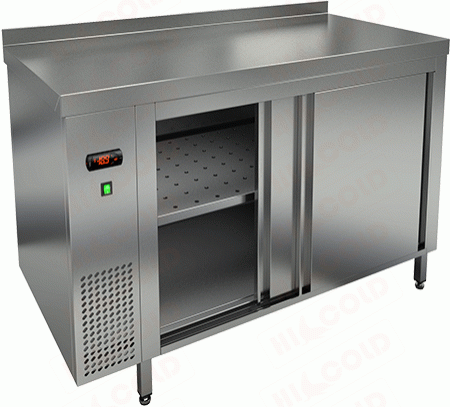 Стол подогреваемый пристенный двери купе  HICOLD  TS 14 SN