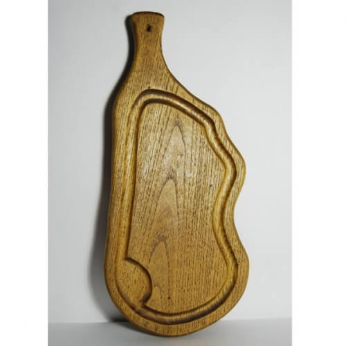 Доска сервировочная Hamon 360х190мм h20мм (+ ручка 90мм), серия Horeca, карагач, цвет TR04