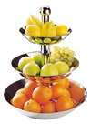 Ваза для фруктов металл APS 3х-ярусная 32238 