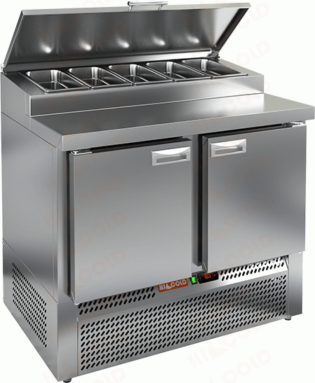 Стол охлаждаемый для пиццы  HICOLD  PZE1-11/GN (1/3H)