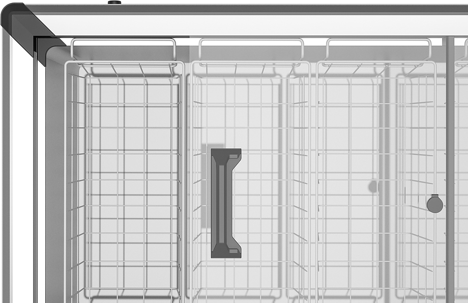 Ларь морозильный Frostor GELLAR FG 700 C V25 (алюминий) красный (R290)