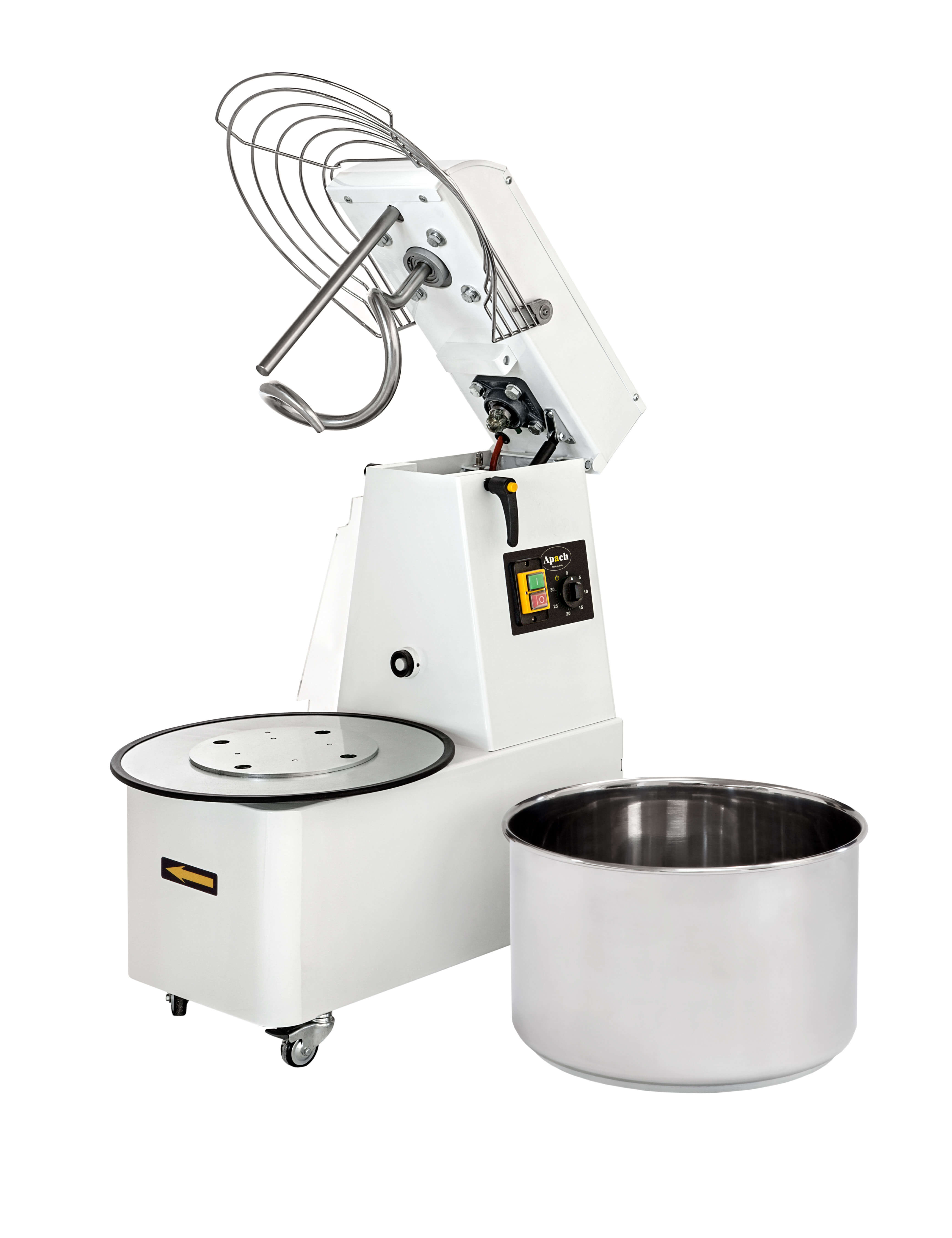 ТЕСТОМЕС СПИРАЛЬНЫЙ СО СЪЕМНОЙ ДЕЖОЙ APACH ASM16R