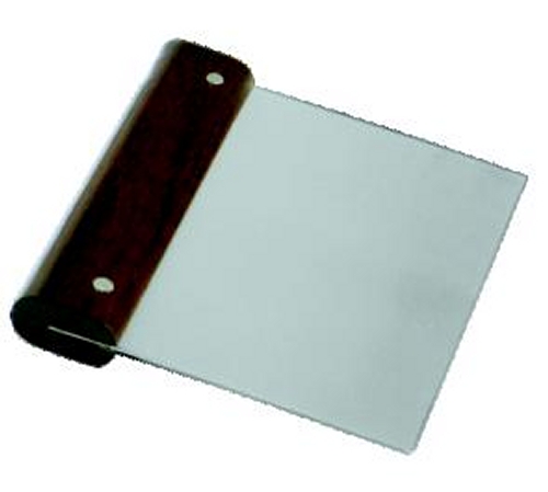 Скребок, нерж. 13х11см с пластиковой ручкой