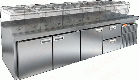 Стол морозильный  HICOLD  GN 1112/BT LT SH