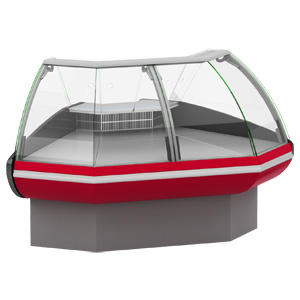 Угловая среднетемпературная витрина с высоким стеклом (90 внеш.) Symphony EC OC